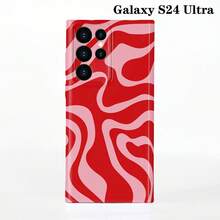 1pc Minimalist Asymmetrical Patchwork Pattern Glossy Hard Shell Phone Case, Suitable For IPhone 11/12/13/14/15/16 Pro Max