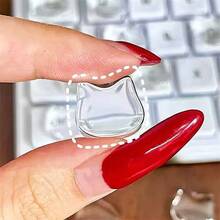 30 件可爱美甲打字工具 - 可选择可爱猫头或俏皮猫爪设计，仅限单一款式（无混合），非常适合在打字时保护指甲 - 彩色 - 查看 10