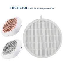 Foreverlily Nail Dust Collector Filters For 550PA Nail Dust Cleaner With Powerful Suction Extractor Fan - White - View 3