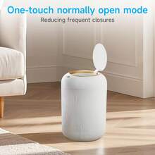 EZIFY 3 Gallon/11 Liter Smart Motion Sensor Trash Can - Plastic Bin With Anti-Odor Lid, Silent Auto On/Off & Removable High Legs, Suitable For Home/Office/Outdoor - White - View 3
