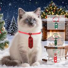Weihnachtliches Haustier Hund Fliege verstellbarer Kragen, charmante Fliege für kleine Haustiere Katze Hund