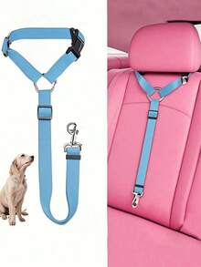 Pet Car Seat Belt, Car Products Dog Seat Belt, Pet Belt, Dog Cat Seat Belt, Front Headrest Restraint, Dog Walking Rope, Traction Rope, Adjustable Nylon Fabric, Dog Restraint Vehicle Seat Belt, Dog Car Accessories Dog Car Seat Car Seat Covers Dog Car Seat Cover Pet Car Seat - Nhiều màu - Xem 2