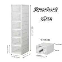 Foldable Shoe Racks - WHITE - View 4