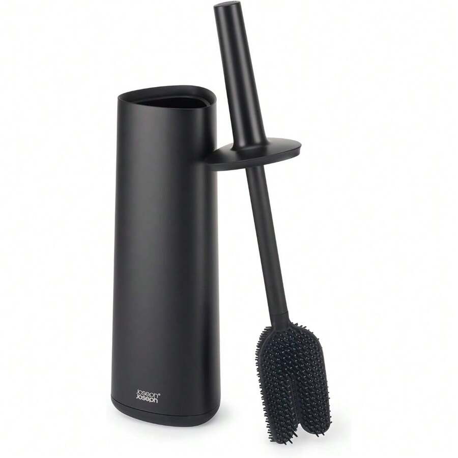 Joseph Joseph Toilet Brush With Slim Holder Flexible Anti-Drip, Grey/White - màu đen - Xem 1