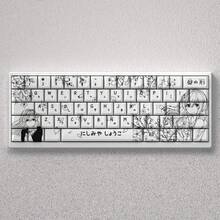 Wenshao Xigong Glass Keycaps Original Height PBT Material Positive Engraving Opaque Compatible With 60 65 68 Keyboards - Nhiều màu - Xem 1