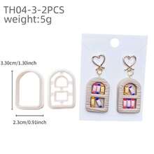 Books Clay Cutters, Polymer Clay Cutters For 3D Bookshelf Clay Earrings Jewelry Making, Back To School Book Clay Cutters For Polymer Clay Jewelry Earrings, Miniature Clay Jewelry Cutters