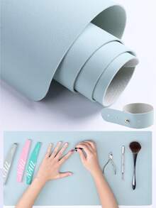 6 Colors Foldable Multi-Purpose Nail Art Table Mat,Soft Microfiber Leather, Waterproof And Stain-Resistant, Nail Art Cleaning Table Mat,Suitable For Professional Nail Salons And Home Use - Multicolor - View 16