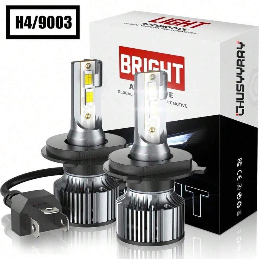 120,000 Lumens LED Lighting Solution, 6500K Cool White Beam, Multi-Interface Universal Support 9003, 9004, 9005, 9006, 9007, 9008, 9012, H4, H7, , H9, H11 - H4 - View 1