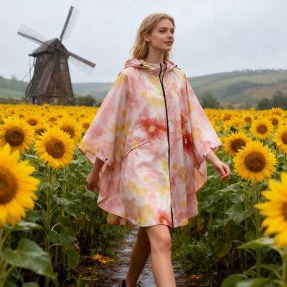 Lightweight Hooded Rain Poncho For Adults, Portable Zipper Rain Coat For Women With Pockets, Waterproof Multicolor Rain Jacket For Women And Men Outdoor Activities, Suitable For Rainy Days, Climbing, Camping, Hiking, Cycling, Fishing Insulation, Galentines, Puppy, Carnival,Spring Summer Picks,Brides Maid Gifts,Room,Bedroom Decor,Beach,Travel,For Men,For Women,Vacation,Cute Stuff,Mother's Day Gift,Bedroom Decor,Garden,Kitchen Decor,Summer,Beach,Travel Essentials,Room Decor,Squishy,Graduation