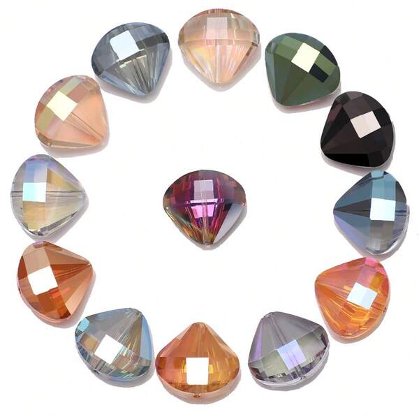 20mm Crystal Glass Basket Shaped Beads 10pcs, Parachute Pendant DIY Jewelry Accessories