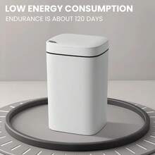 Senmeo L8 Cream White Smart Sensor Trash Can (14/16L, Single Mode) | Touchless Motion Sensor Bin - Silent Sealed Kitchen Trash Can - 14公升 - 查看 4