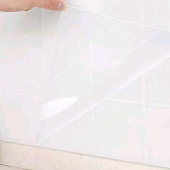 1张/厨房防油耐高温贴纸，透明瓷砖墙贴，防水防潮，自粘式，厨房装饰工具，贴纸，墙贴，乙烯基贴纸，家居装饰，春季装饰品，焕新家居，Rama装饰贴纸礼物，生日毕业