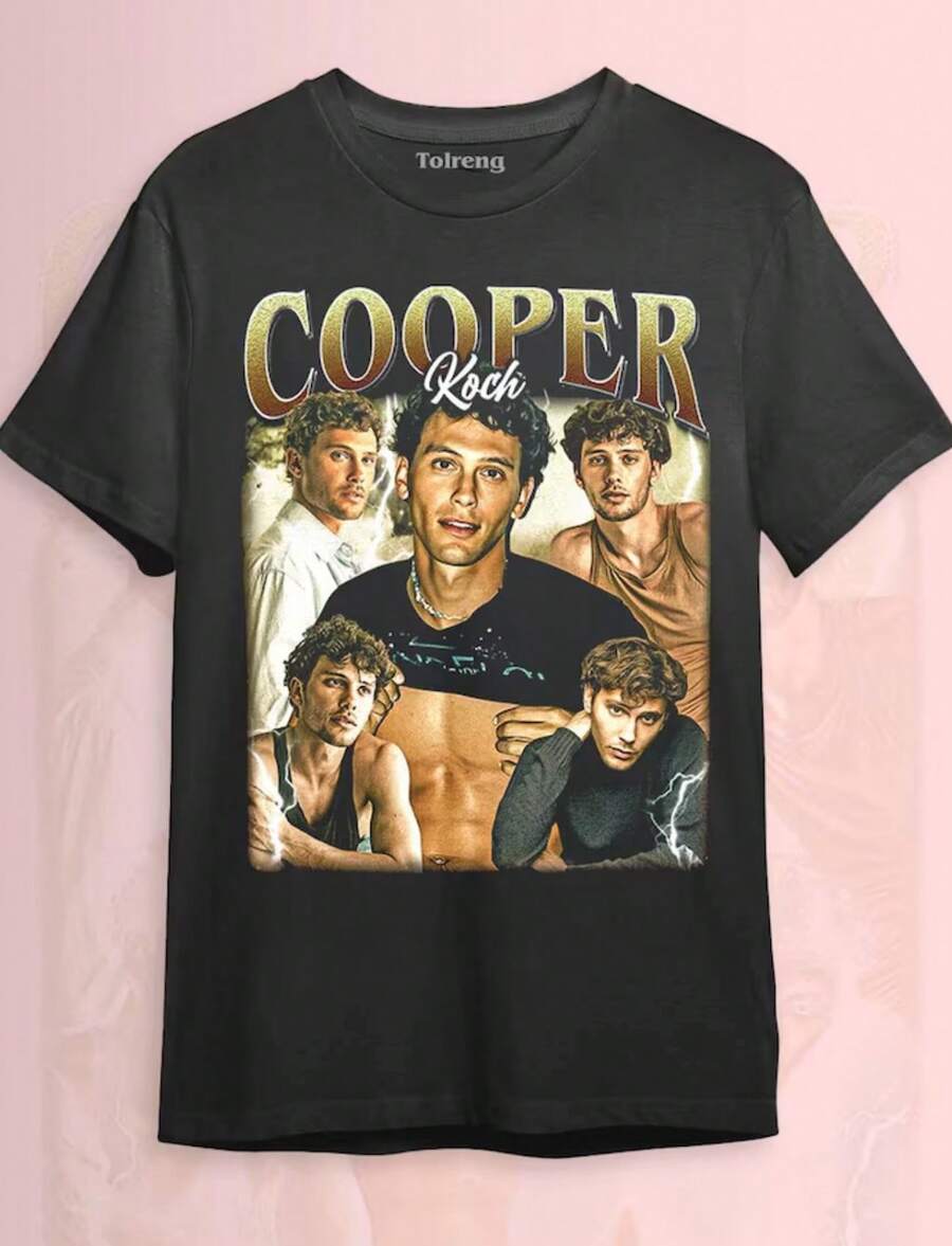 Cooper Koch Shirt_ Unisex Softstyle Cotton Tee - 黑色 - 查看 1