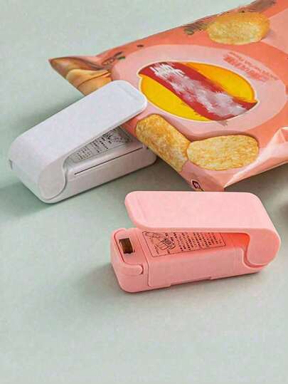 迷你食品封口机，塑料封口机，家用塑料袋食品真空封口机，适用于密封零食袋，适合家庭和学生使用，是夏季旅行、健身、学习用品、露营、度假、旅行配件、邮轮旅行必备品、海滩用品和返校用品的理想之选。