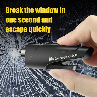 Ferramenta de fuga de emergência para carro 3 em 1, quebra-vidros, cortador de cinto de , martelo de para chaveiro