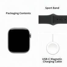 Watch S11 GPS Smartwatch med exakt GPS-positionering, aluminiumboett, multisportlägen, 50 m vattentålighet, långvarigt batteri, smarta aviseringar, glansig svart + svart - Ljussvart + svart - Visa 8