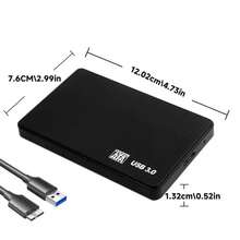 4TB High Capacity External Hard Drive 4TB Portable External Hard Drive, High Capacity High Speed Hard Drive, Portable 4TB External Hard Drive, Minimalist Design, Reliable Storage, Suitable For Gamers, Students, Professionals (USB 3.0) - 4TB - Xem 4