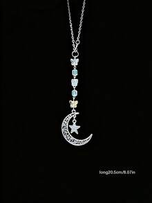 Autohängedekoration: Cut Out Mond- und Sternförmiger bunter Kristall Auto Aufkleber