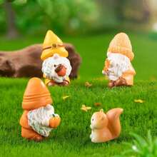3/6pcs Cute Monster Micro Landscape Decorations, Healing Desktop Decor For Computer Desk, Office Workstation, Garden, Adorable Miniature Figurines - Multicolor - View 1