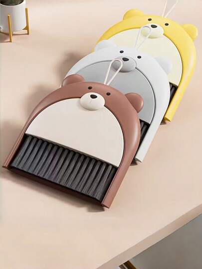 1pc Cute Mini Broom And Dustpan Set With Keyboard Cleaning Brush - Perfect For Desktops, Tabletops And Small Spaces
