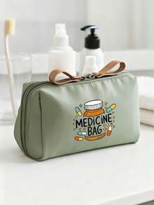 彩色设计医用化妆包 - 医用包、洗漱包、旅行必备品、馈赠亲友的理想礼物、个人护理收纳包 | 趣味设计，便携式拉链旅行洗漱包，符合航空标准，可存放药品、医疗包、旅行药品收纳包、户外急救包 - 彩色 - 查看 1