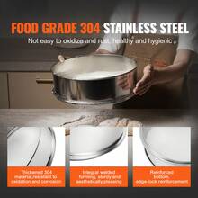 10 Mesh Stainless Steel Fine Mesh Flour Sifter For Baking Cakes - 10 Mallas - View 2