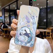 Funda de Teléfono con Ilustración de Personajes de  Compatible con Samsung Galaxy A02 A03S A04 A05S A06 A13 A14 A15 A16 5G A21S Caricatura Transparente a Prueba de Golpes Cobertura Completa A22 A23 A24 A25 A32 A34 A35 A50 A52 A53 A54 Funda de Teléfono A55 A73 S21 Ultra S22 Plus S23+ S24 FE Simple Moda a Prueba de Golpes Funda Suave Creativa - Mezcla de colores - Ver 9