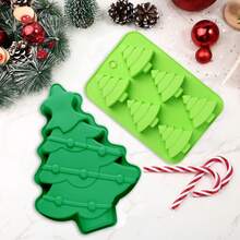 1 buc. matriță din silicon pentru brad de Crăciun - tavă 3D pentru tort pentru copt, matrițe de săpun lucrate manual, biscuiți, tavă pentru ciocolată și cuburi de gheață, esențială DIY