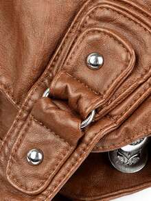 LANYIBAIGE Bolso de mano vintage casual 2025 para mujer, bolsos de hombro suave con gran capacidad, bolso cruzado de gran capacidad para señoras - Marrón - Ver 9