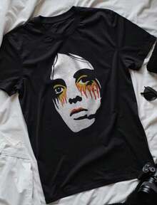 Lucio Corsi Shirt Eurovision Italia Shirt I Wanted To Be Tough Eurovision Song Contest Shirt Lucio Corsi Eurovision 2025 Winners - 黑色 - 查看 1