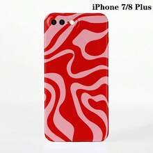 1pc Minimalist Asymmetrical Patchwork Pattern Glossy Hard Shell Phone Case, Suitable For IPhone 11/12/13/14/15/16 Pro Max