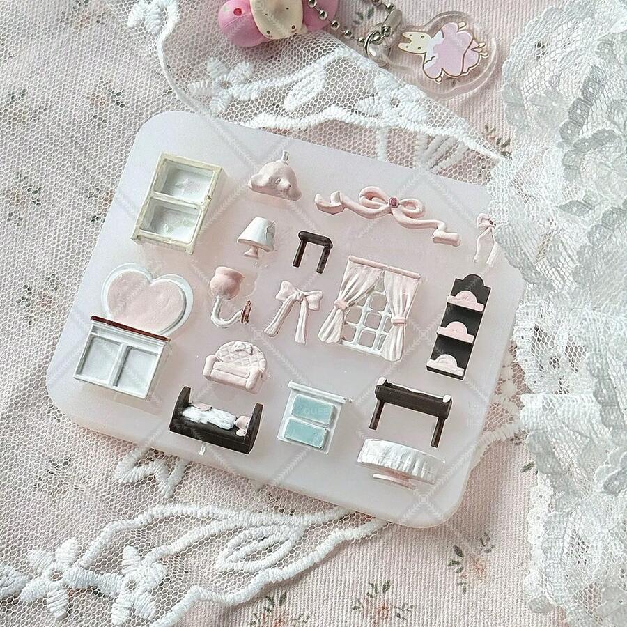 Resin Casting Mold Accessories, Silicone Mold Parts, Resin Liquid Mold, Resin Keychain Silicone Mold, Resin Mold - Silicone - View 1