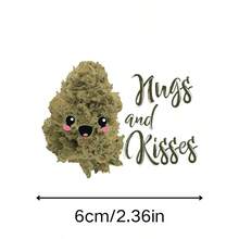 1 cái/3 cái Hình dán vinyl "Nugs And Kisses", Decal chống nước, Hình dán xe hơi, ván trượt, Hình dán chơi chữ vui nhộn, Thích hợp cho máy tính xách tay, bình nước, Hình dạng bất đối xứng, Bề mặt mờ, Dùng một lần, Tự dính, Đồ dùng làm sổ lưu niệm, Hình dán vui nhộn, Hình dán máy tính xách tay, Hình dán điện thoại Kindle - Nhiều màu - Xem 3