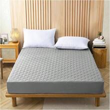 Protector de Colchn Cmodo y Transpirable, Protector Cubre Colchn Impermeable para La Proteccin del Colchn, Resistente A Los caros del Polvo Gris, King - Gris - Ver 2