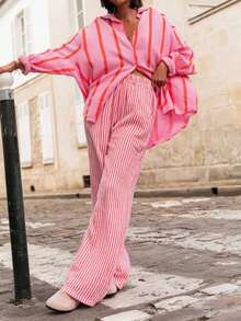 Plus Size Loose Cardigan Blouse, Elegant Casual Commuter Fashion Outerwear, New Style