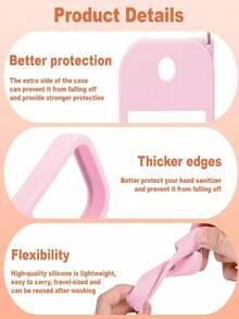 2pcs/1pc (30ml) Hand Sanitizer Spray Bottle Protective Case, 26 Cherry Blossom Letter Pendant, Silicone Spray Bottle Anti-Drop Anti-Collision Protective Cover, Keychain Design, Easy To Carry For Travel, Can Be Hung On Bags, Keys Or Children's Backpacks, Wear-Resistant, Waterproof, Reusable Protective Cover Suitable For Hand Sanitizer Spray Bottle, Travel, Outdoor, Gifts, Halloween Gifts, Christmas Gifts