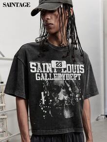 Street Life 男士街头休闲短袖T恤 - 黑色 - 查看 2