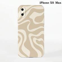 1pc Minimalist Asymmetrical Patchwork Pattern Glossy Hard Shell Phone Case, Suitable For IPhone 11/12/13/14/15/16 Pro Max