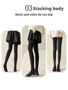 1/3/5 đôi, tất dài qua đùi cho đồng phục JK mùa thu đông của phụ nữ, miếng đệm đầu gối dài, tất dài màu trơn chịu áp lực siêu nhỏ, tất ống dài High Beauty, tất đi chơi hàng ngày, đồ dùng thể dục thiết yếu, thoải mái khi mang, kiểu dáng đa năng, nhẹ và thoải mái, thích hợp để đi làm hàng ngày - Nhiều màu - Xem 8