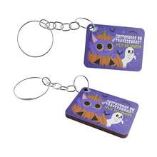 Chaveiro Lembrancinha de Halloween em MDF - KIT 25 UNI. - Visão 6