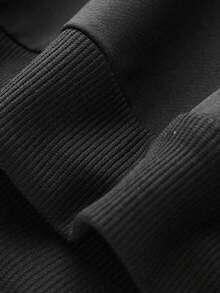 Sudadera con capucha casual con estampado de letras gráficas para adolescentes varones, cómoda para deportes y vida diaria