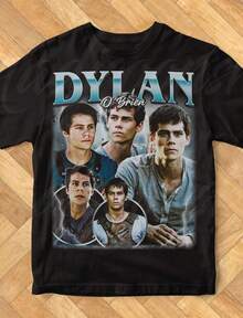 Limited Dylan O'Brien Vintage T-Shirt, Gift For Woman And Man Unisex Heavy Cotton Tee - màu đen - Xem 1