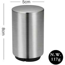 Destapador de cerveza, abridor de botellas automtico de acero inoxidable con imn para las corcholatas, en hogar, bar o restaurante con diseo vanguardista y calidad premium - Plateado - Ver 4