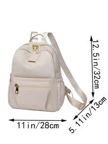 Casual Unisex Large Capacity Minimalist Travel Backpack - Multicolor - View 2