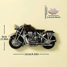 3D立体冰箱贴，摩托车冰箱贴，复古美式冰箱贴，摩托车爱好者的最爱，创意冰箱贴