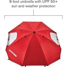Premiere UPF 50+ Umbrella Shelter For Sun And Rain Protection 8Foot - Gray - View 3