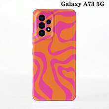 1 件极简主义电影不对称拼布图案硬质手机壳，表面光滑，适用于 11/12/13/14/15/16 Pro Max - 彩色 - 查看 18