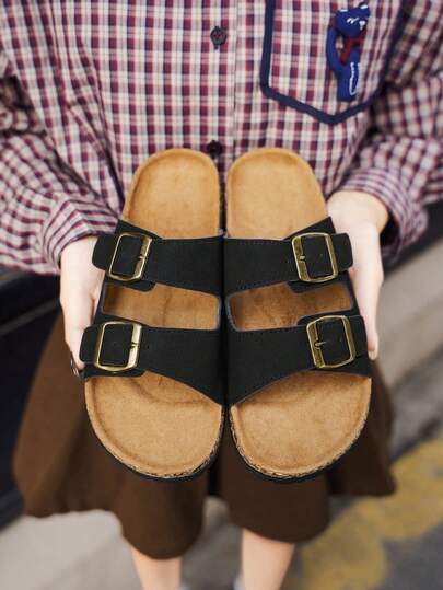 Damen Mode Offene Zehenpantoffeln, PU atmungsaktives Obermaterial, Fußgewölbeunterstützung, leicht, ideal für Zuhause, Büro, Innen- und Außenbereich, Lässig Tragen, Weihnachten, Halloween, Neujahrsgeschenk