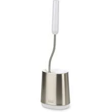 Joseph Joseph Toilet Brush With Slim Holder Flexible Anti-Drip, Grey/White - 不銹鋼 - 查看 3
