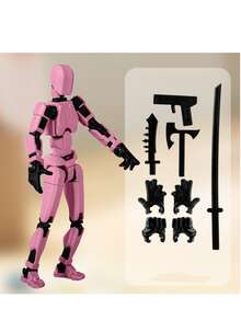 1 pieza Muñeca con 13 articulaciones móviles, Modelo de muñeca robot, Muñeca de bloques de construcción, Muñeca impresa en 3D, Regalo ideal - Multicolor - Ver 10